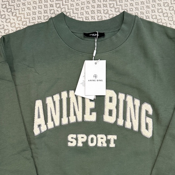 Anine Bing - Tyler Sweatshirt in Artichoke - Picture 7 of 10